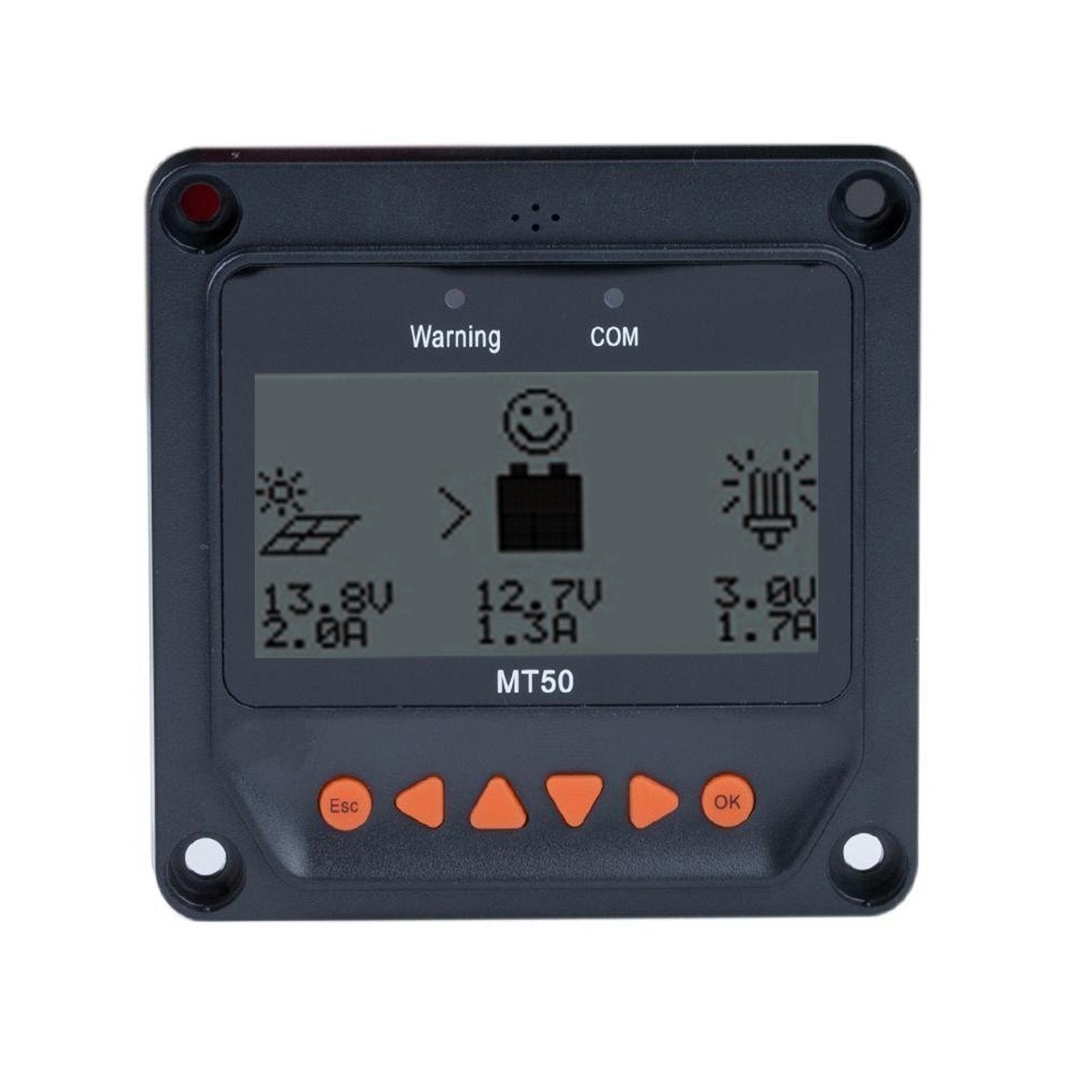 Acopower MT 50 Remote Meter - Digital Solar Power Monitor for RV, Boat, Off-Grid Systems - Track Energy Usage & Battery Levels for Camping, Marine & Home Backup Power