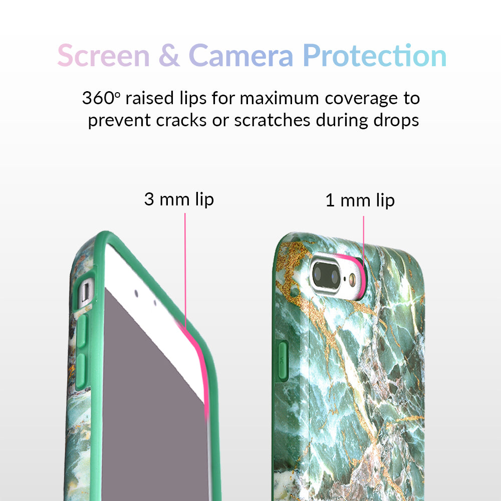Premium Green Emerald Marble iPhone Case - Elegant & Protective Phone Cover for iPhone [Model] - Perfect for Daily Use, Office & Travel