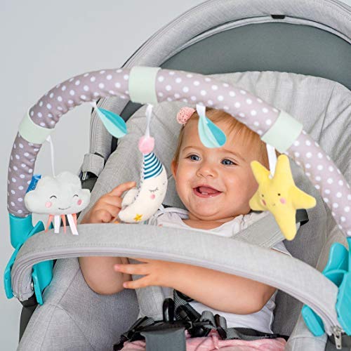 Taf Toys 12365 - Mini Moon Arch Activity Gym for Babies | Soft Playmat with Hanging Toys for Newborn Development & Tummy Time | Nursery Decor & Sensory Play