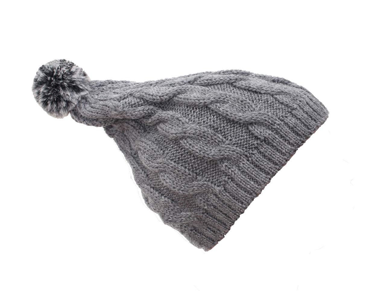 Bestknit Baby Girls Crochet Knitted Pom Pom Hat with Bow - Soft & Warm Winter Beanie for Newborn Toddler Photography Props & Outdoor Play