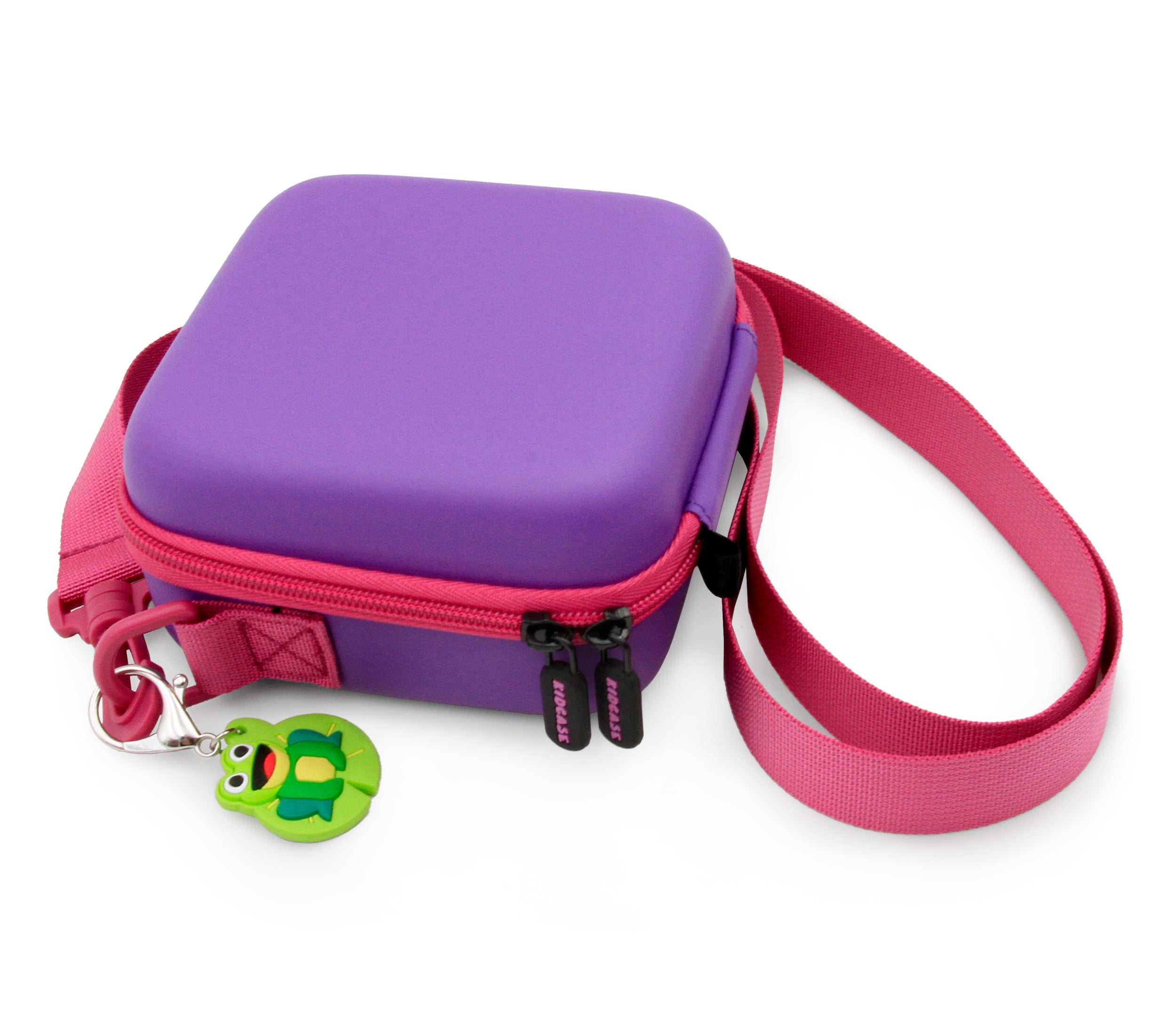 CASEMATIX Travel Case for Ultimate Ears MINIROLL Bluetooth Speaker - Protective Storage Pouch with Charging Cable Pocket | Purple Carry Case for Travel, Outdoor Adventures & Home Use
