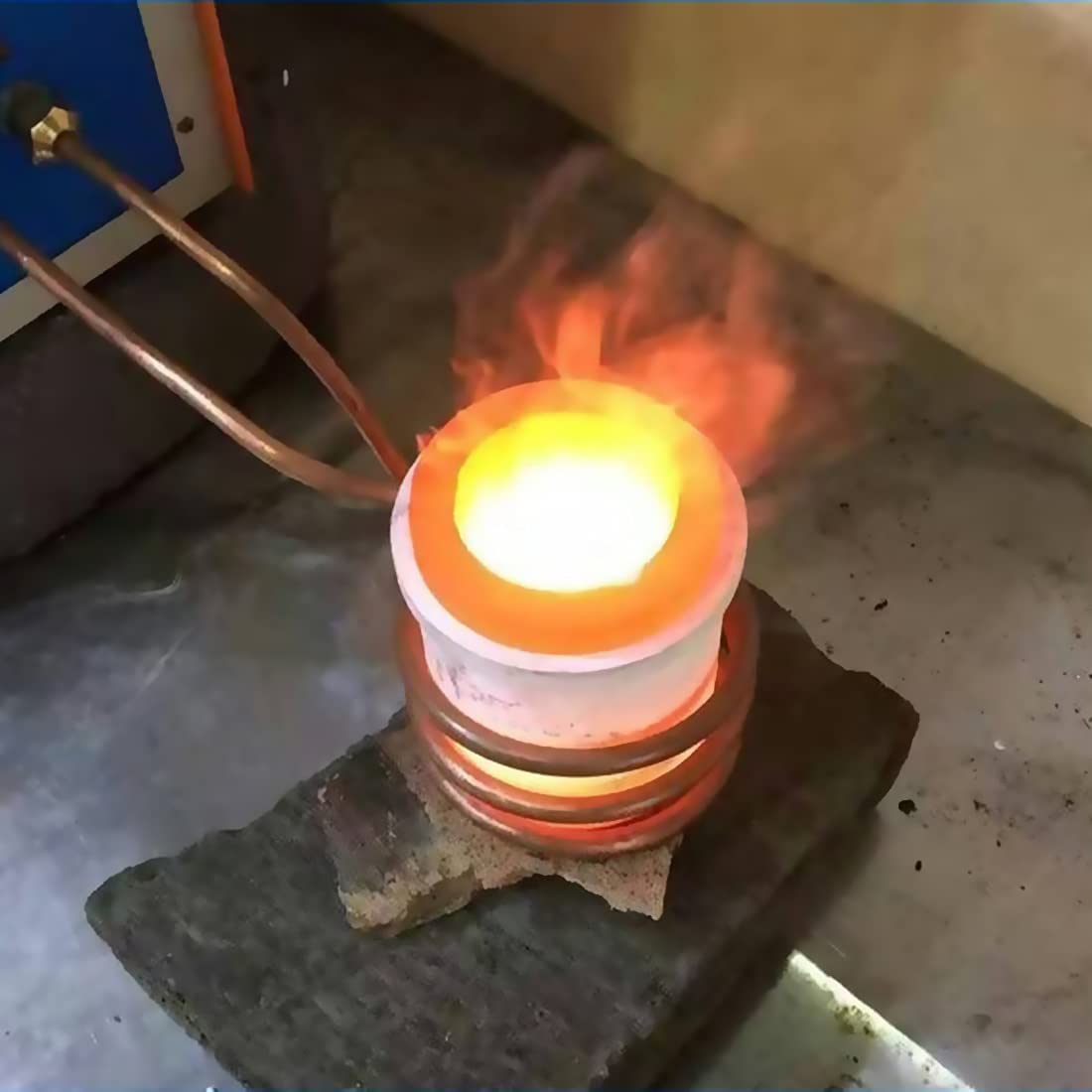 Nisorpa 6KG Graphite Crucible for Metal Melting - High-Temperature Resistant Silicon Graphite Cup for Aluminum, Zinc, Silver, Copper & Brass Casting - Perfect for Furnace, Torch & Foundry Use