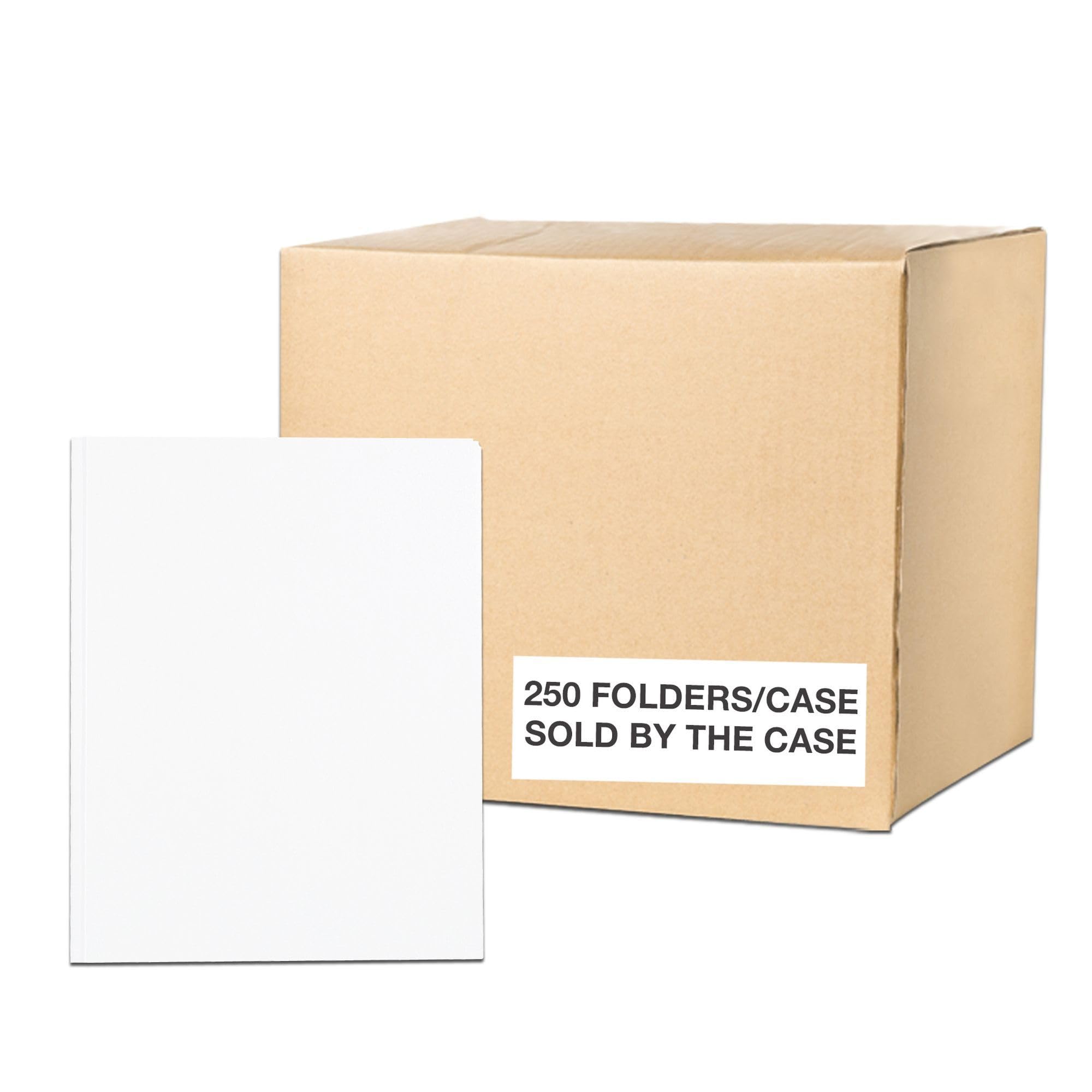 Roaring Spring 10-Pack White Pocket Folders with Prongs - 11.75