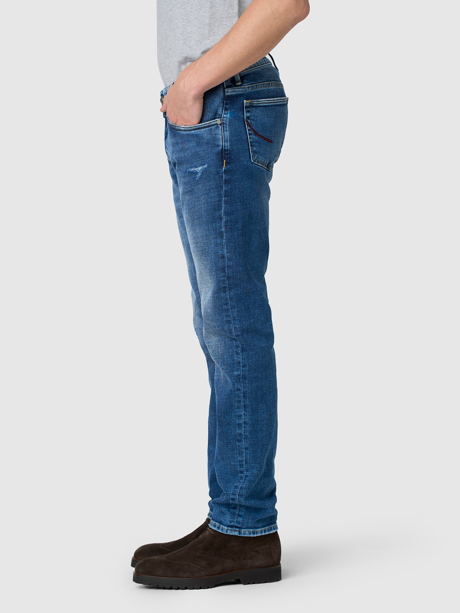 Orvieto Distressed Stretch Jeans for Women - High Waist Skinny Denim Pants with Comfortable Cotton Blend - Perfect for Casual Wear, Office, and Date Nights