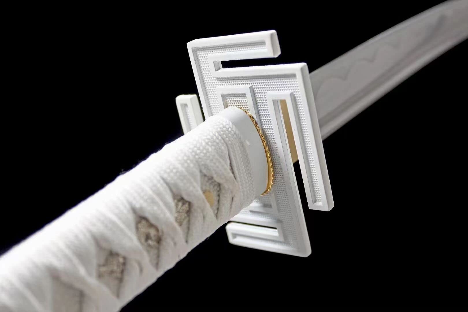Handmade One Piece Roronoa Zoro Katana - YAMA ENMA Japanese Anime Cosplay Samurai Sword with Purple Blade | Perfect Gift for Men & Women | Anime Conventions, Cosplay Events, and Home Decor