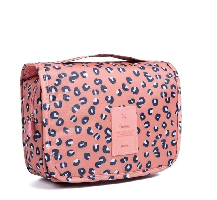 BANQLYN Extra Large Hanging Toiletry Bag - Waterproof Travel Organizer for Men & Women - Durable Nylon Cosmetic & Bathroom Storage - Perfect for Shower, Makeup Brushes, Toiletries (Dark Pink) - Ideal for Camping, Gym, Vacation & Business Trips