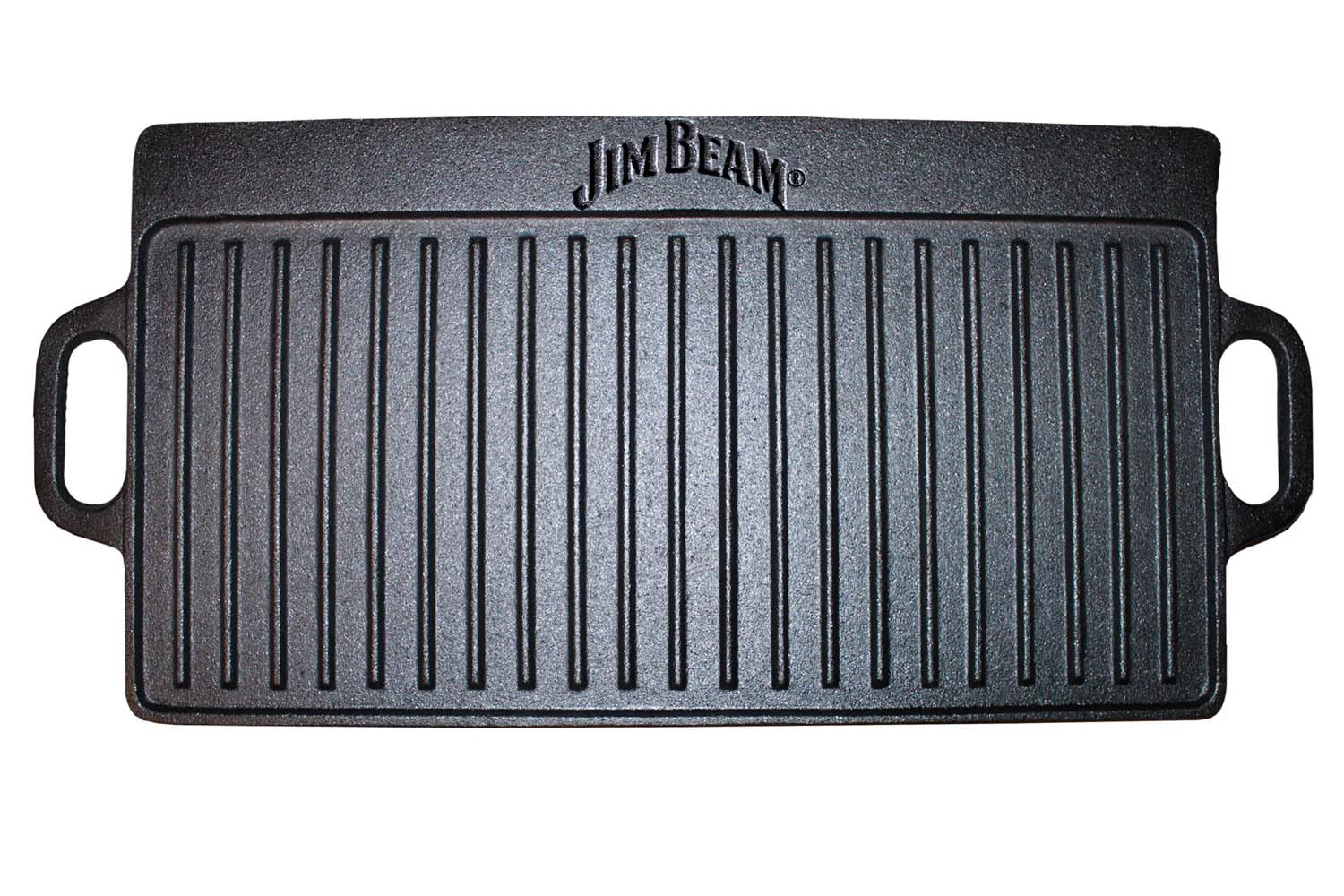 Jim Beam Heavy Duty Double Sided Cast Iron Griddle Pan - 20