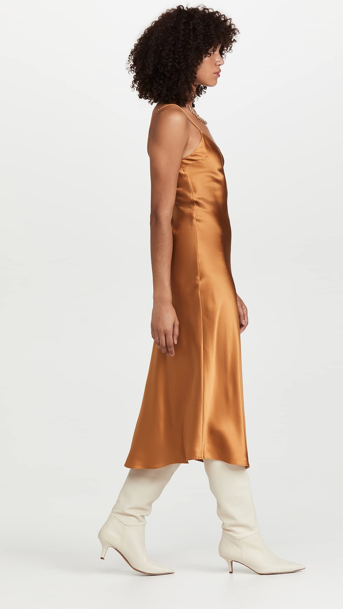 Women's Midi Slip Dress - Elegant Sleeveless Bodycon Dress for Summer, Party & Date Night | Soft Stretchy Fabric with Adjustable Straps | Perfect for Casual Outings, Beach Cover-Up & Evening Events