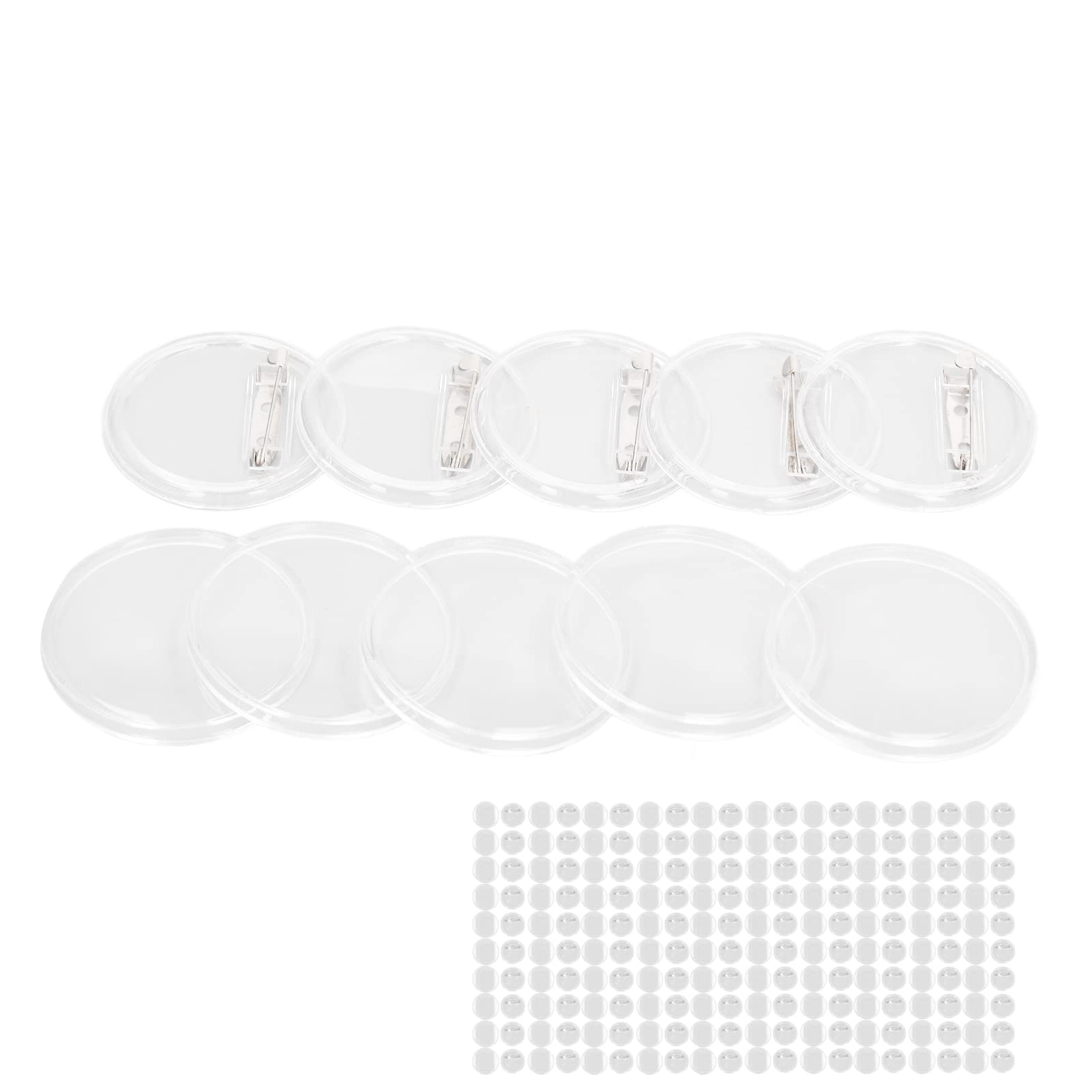 25mm DIY Button Badge Maker Kit - Transparent Blank Badges with Premium Craftsmanship for Custom Pins, DIY Crafts, Party Favors & Decoration | Perfect for School Projects, Events & Personalized Gifts
