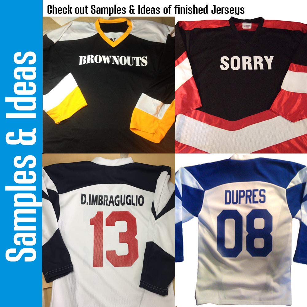 Custom Hockey Jersey with Names & Numbers - Personalized Team Uniform for House League Games & Tournaments - Perfect for Youth, Adult & Recreational Ice Hockey Players