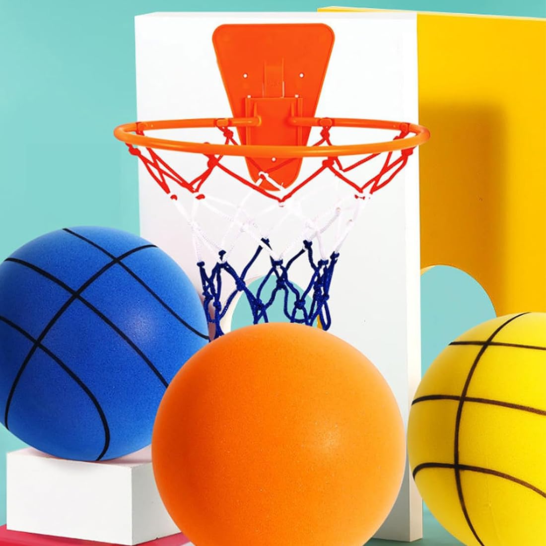 Silent Basketball Size 7/5/3 - Noiseless Indoor Training Basketball for Quiet Dribbling Practice | Perfect for Home, Gym & Apartment Use