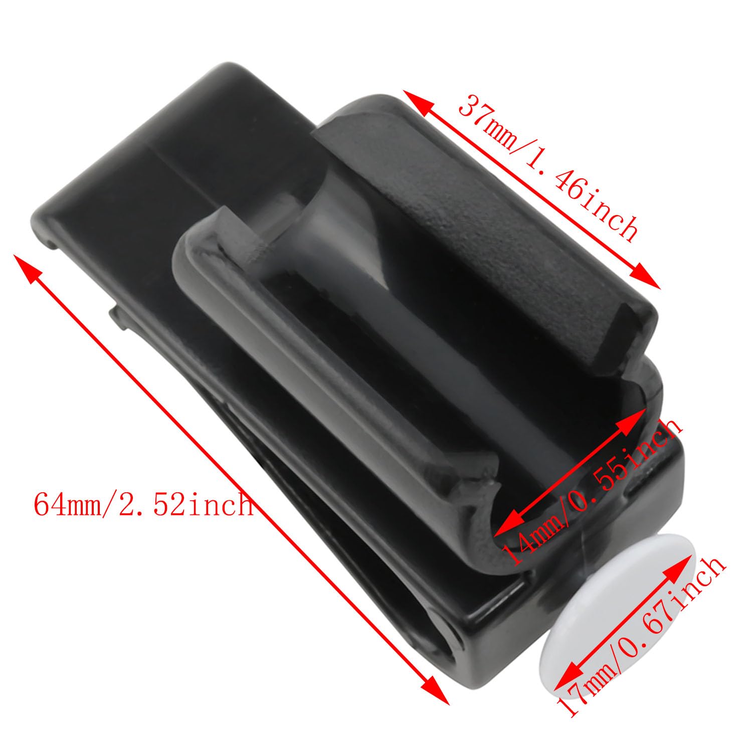 Premium Golf Club Bag Clips - 6PCS Black Golf Putter Holder Accessories for Secure Club Organization | Ideal for Golf Bags, Carts & Travel Cases