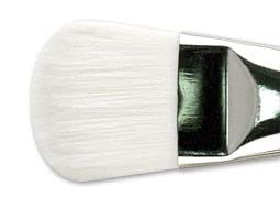 Creative Mark Mural Large Artist Brushes - White Filament Brushes for Acrylic & Watercolor Painting - Filbert #50 - Perfect for Canvas Murals, Wall Art, and Professional Studio Work