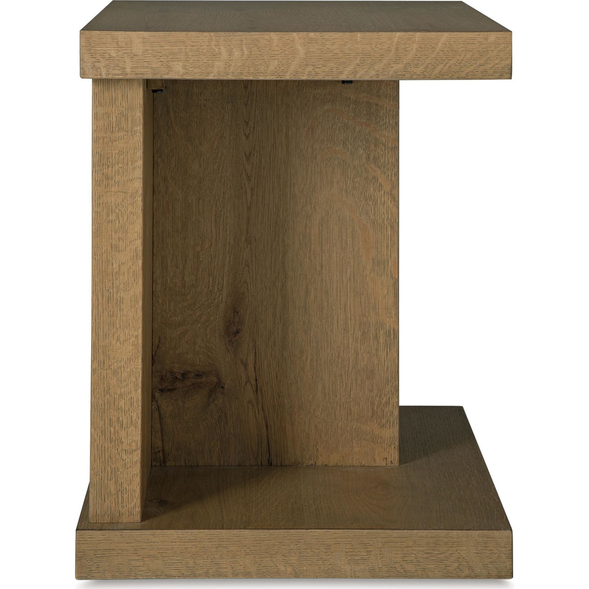 Brinstead Chair Side End Table - Light Brown Wooden Nightstand for Living Room, Bedroom, or Office - Perfect for Holding Lamps, Books, and Drinks