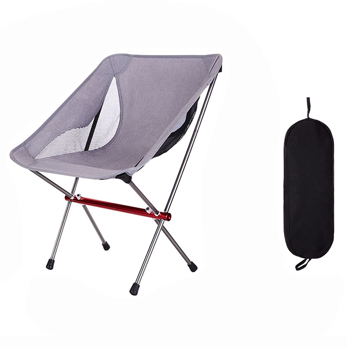 Portable Folding Camping Chair - Lightweight Compact Outdoor Chair for Hiking, Picnic, Beach & Backpacking with Carry Bag | Perfect for Camping Trips, Tailgating & Outdoor Concerts (Color Options)