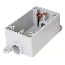 FSC Certified PVC Single Gang Electrical Box - Durable & Weatherproof for Indoor/Outdoor Wiring Projects