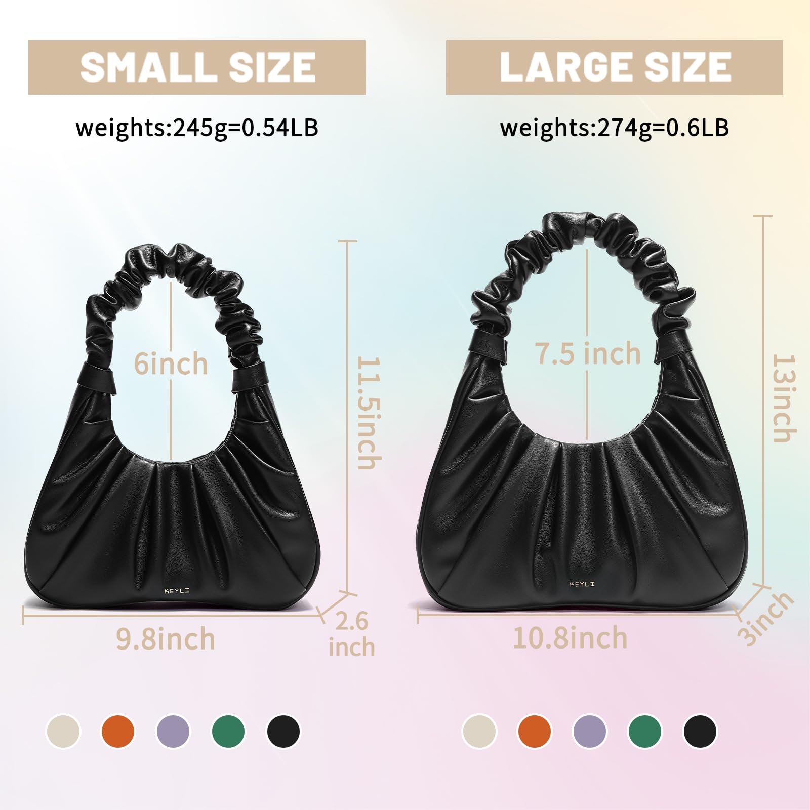 Keyli Mini Cloud Design Handbag for Women - Cute Shoulder Bag, Hobo Tote & Magnetic Closure Clutch | Perfect for Date Night, Shopping & Travel Accessories