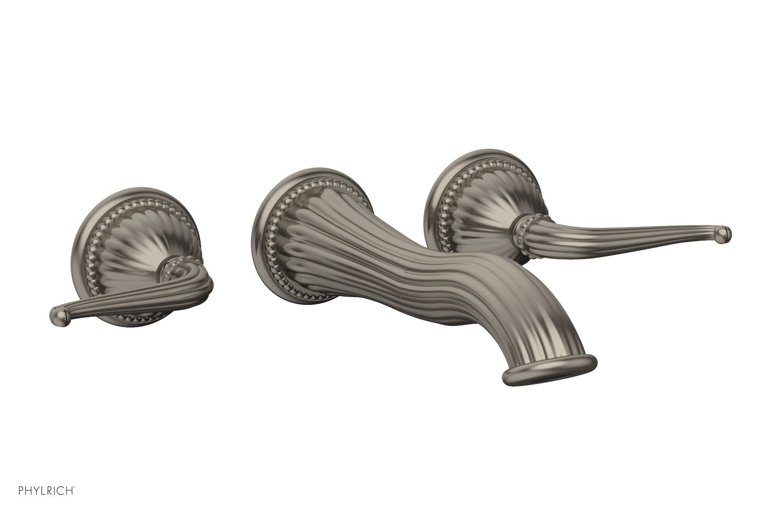 GEORGIAN & BARCELONA Wall Lavatory Set Lever Handles WL141 - Bathroom Sink Faucet for Modern & Traditional Decor - Perfect for Home, Hotel, and Commercial Use