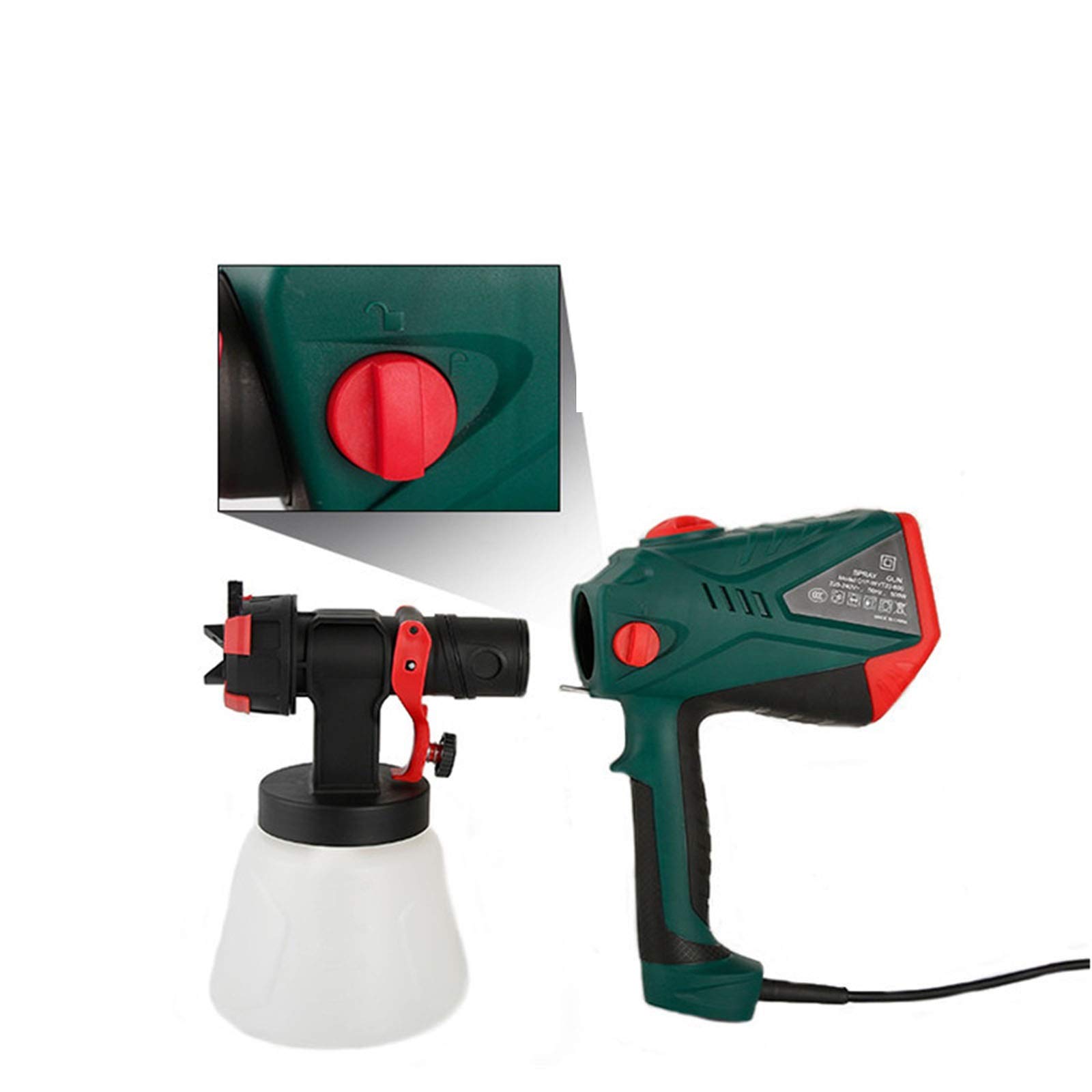 LIUPENGWEI Electric Paint Spray Gun - Adjustable Flow Control for Latex Paint, Airbrush Set - Perfect for Home DIY Projects, Furniture Refinishing & Wall Painting