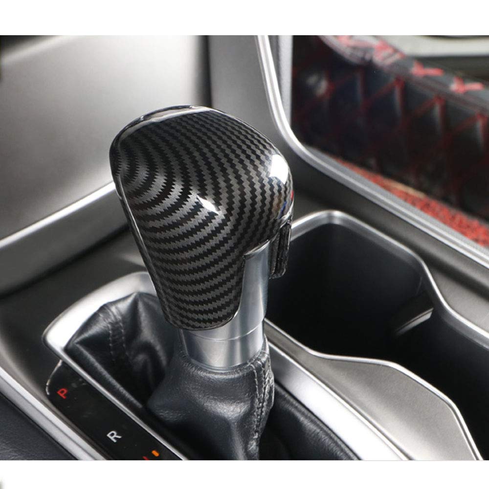 Premium ABS Carbon Fiber Gear Shift Knob Cover for Honda Accord 2018-2022 - Auto Transmission Interior Trim & Protection Accessory - Sleek Black Carbon Finish - Perfect for Car Enthusiasts & Daily Commuters