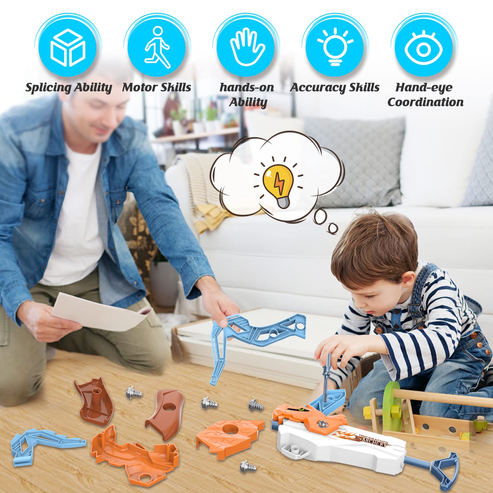Kids Archery Set with Bow & 20 Suction Cup Arrows - Safe Outdoor Toy for Boys & Girls Ages 4-8 | Birthday Gifts, Backyard Games, Pretend Play & Outdoor Activities