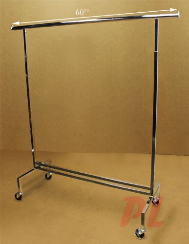 Adjustable Single Bar Garment Rack for Retail Clothing Display - Perfect for Boutiques, Stores, and Home Closet Organization