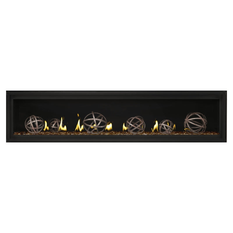 Napoleon Luxuria 74 Linear Direct Vent Gas Fireplace - LVX74NX | Modern Home Heating Solution for Living Rooms & Patios
