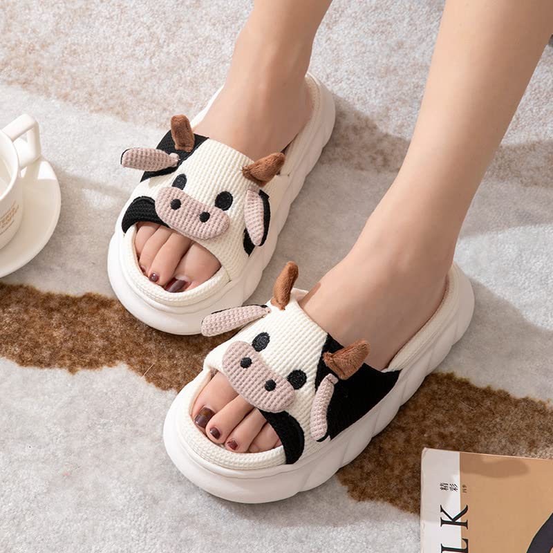 Yoroka Cartoon Slippers for Women - Cute Animal Shaped House Shoes with Thick Soft Sole, Indoor Outdoor Comfortable Slippers for Lounge, Home, Dorm & Travel
