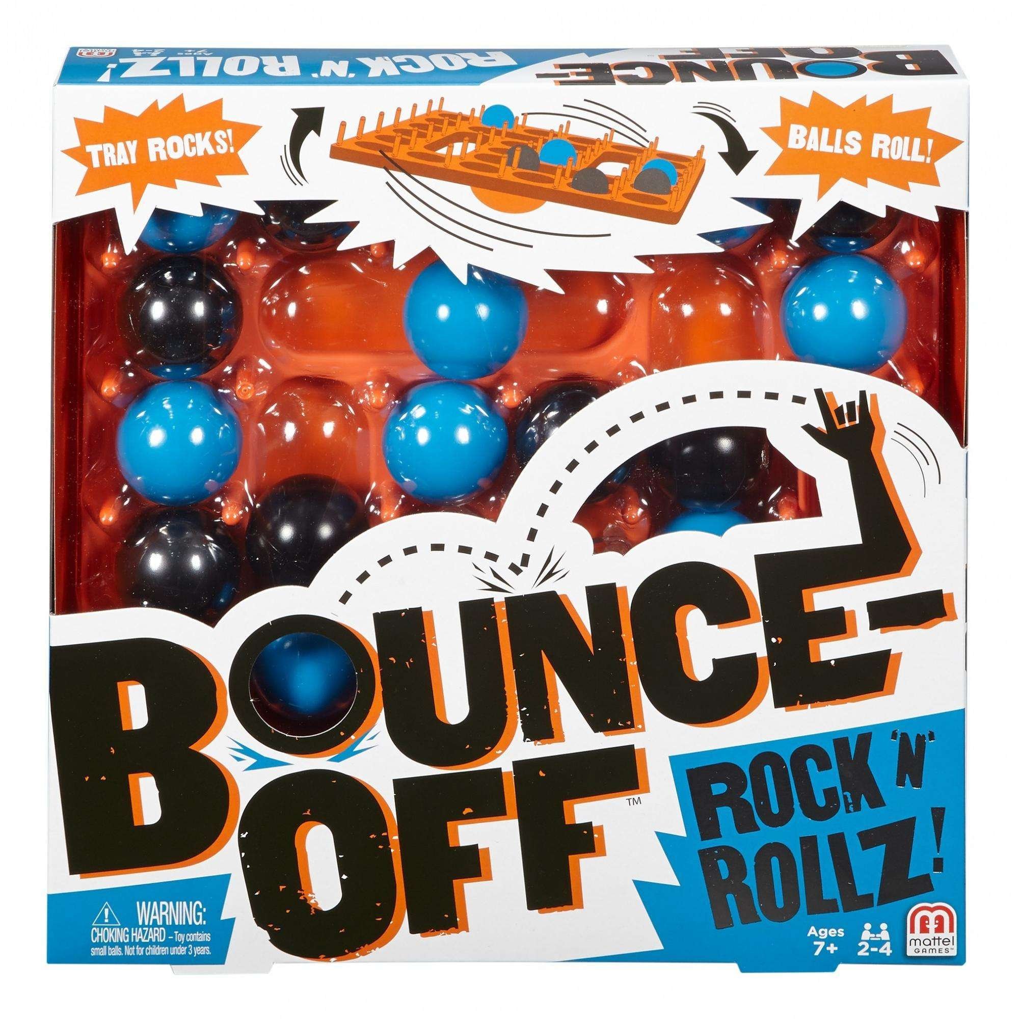 Mattel Games Bounce-Off Rock 'N' Rollz - Fun Family Board Game for Kids & Adults - Perfect for Parties, Game Nights & Indoor Activities