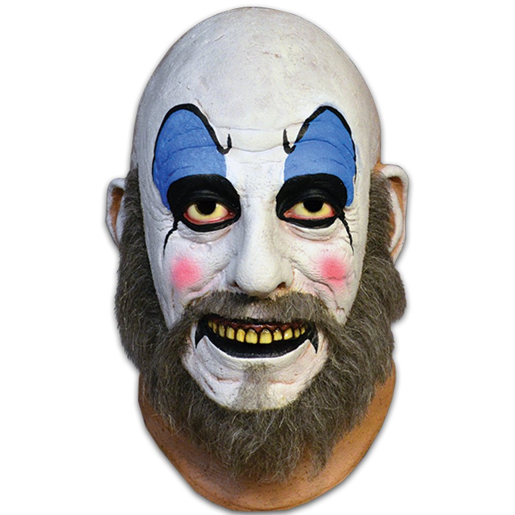 Captain Spaulding White Mask from House of 1000 Corpses - Horror Movie Costume & Halloween Cosplay Accessory for Fans