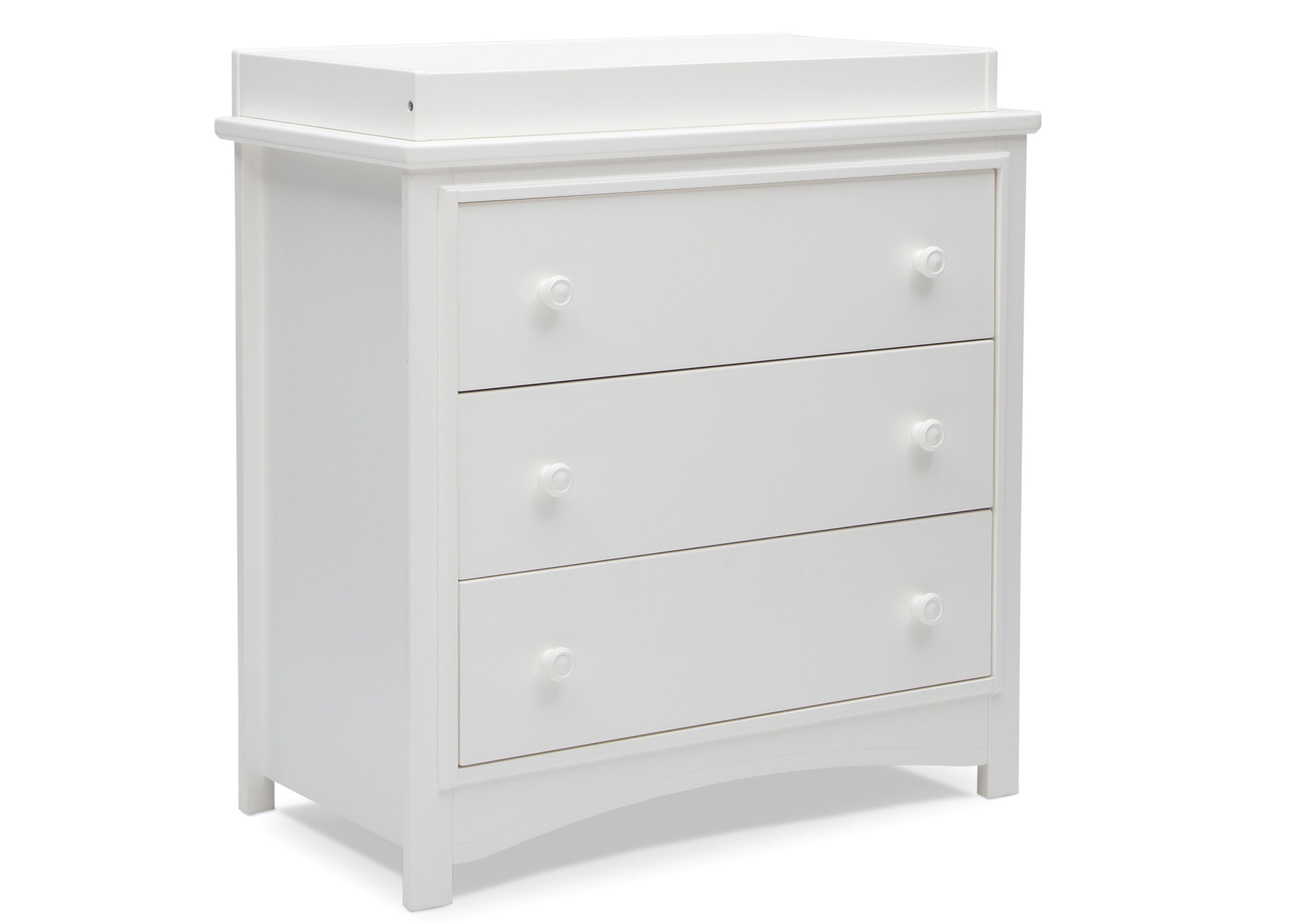 Perry 3 Drawer Baby Dresser with Changing Table Top & Secure Interlocking Drawers - Perfect Nursery Furniture for Diaper Changes & Baby Clothes Storage
