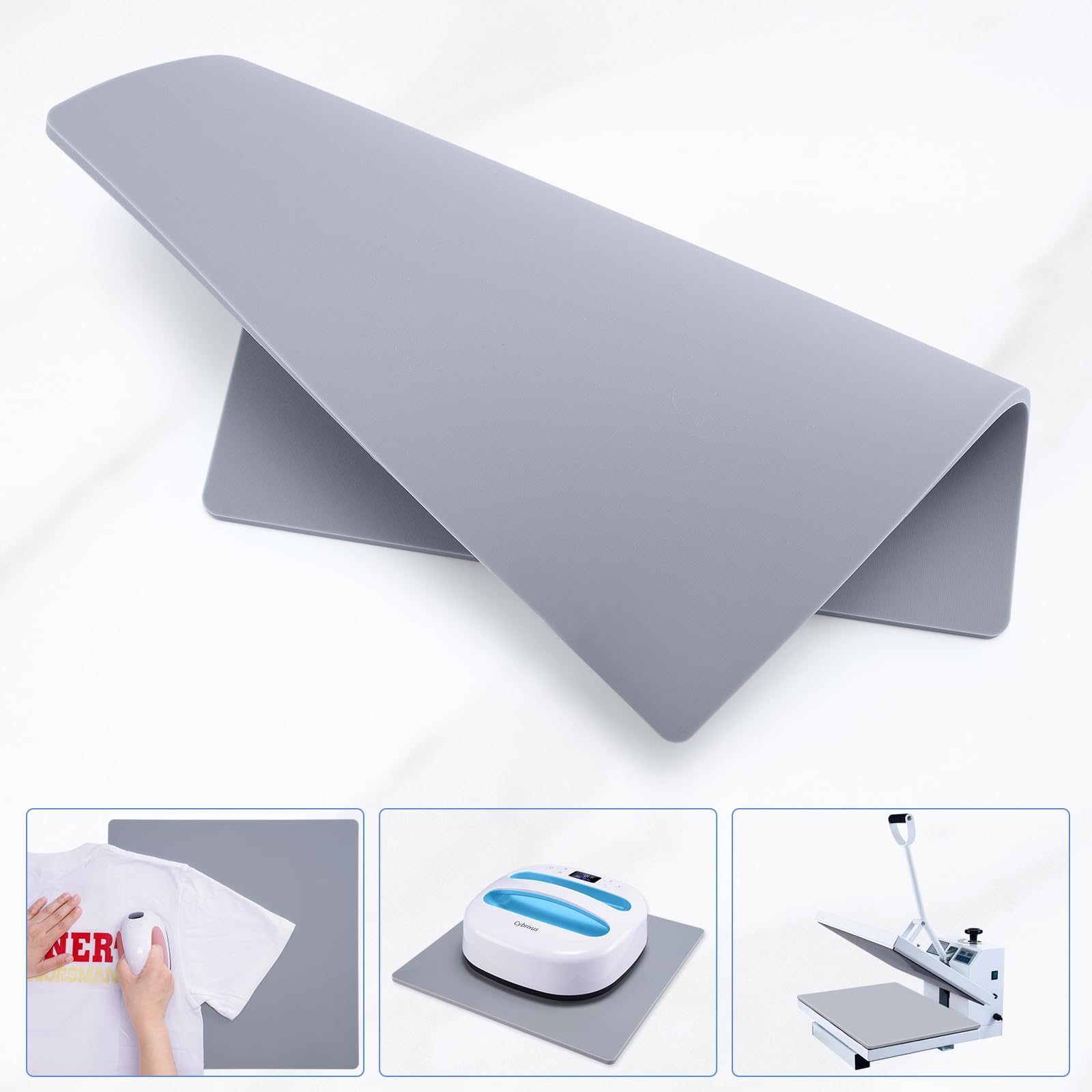 Cybrixus 15x15 Inch Silicone Heat Press Mat - 0.34