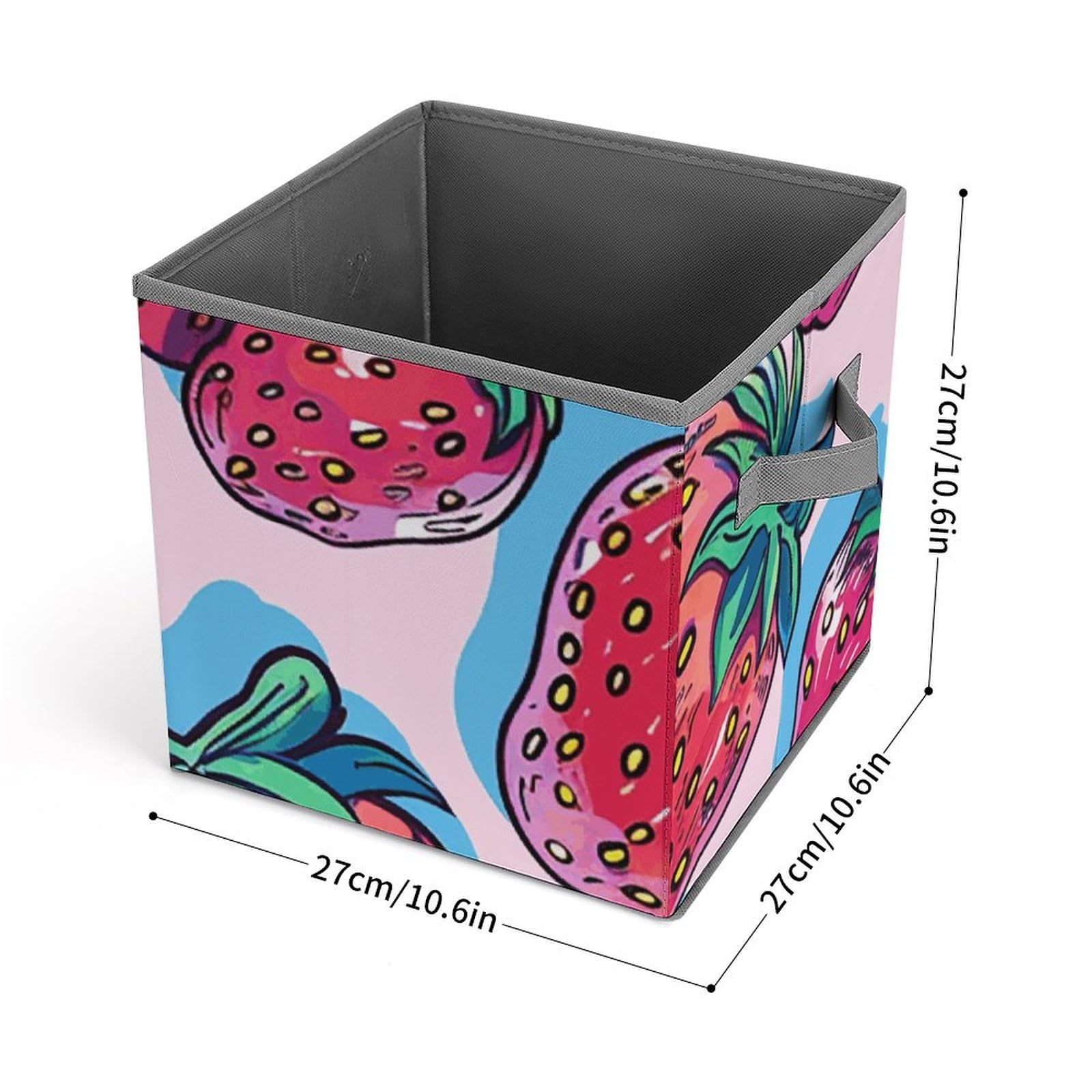 Collapsible Strawberry Storage Bins with Handles - Organize Home & Office
