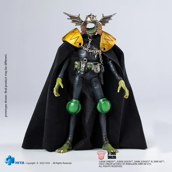 PRE ORDER - Hiya 1/18 Scale 4-Inch Judge Dredd Action Figure - Exquisite Mini Series Collectible - Gaze Into The Fist of Dredd - Perfect for Display, Collecting & Action Figure Battles