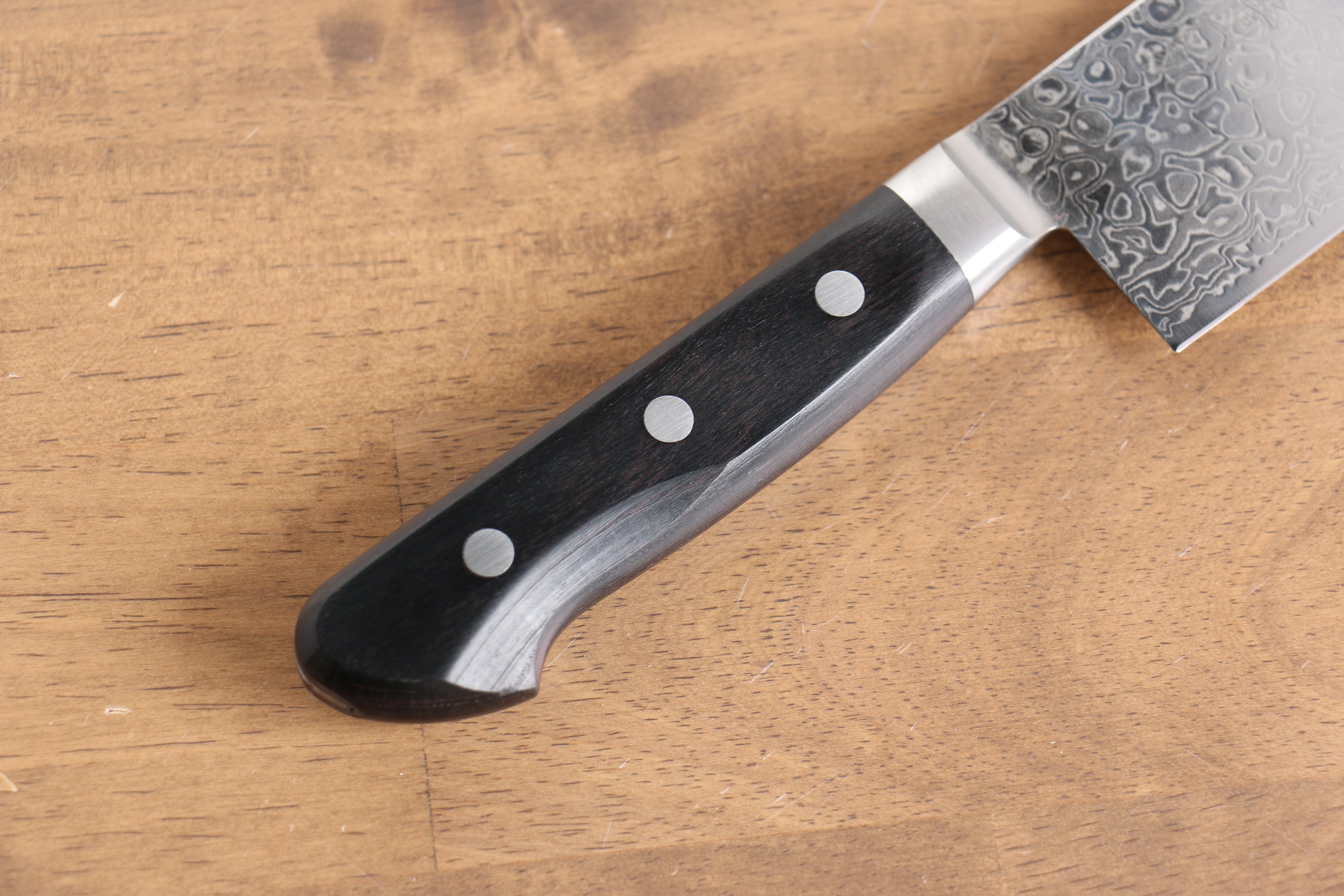 Premium AUS10 Damascus Nakiri Knife 170mm - Mirrored Finish, Black Pakkawood Handle - Japanese Kitchen Knife for Professional Chefs & Home Cooking - Perfect for Slicing Vegetables, Herbs & Boneless Meat