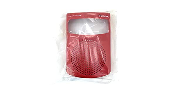 Simplex 49SVC-WRFIRE-O Red Fire-Rated Wall Speaker Cover – Ideal for Commercial Buildings, Theaters, and Public Safety Installations