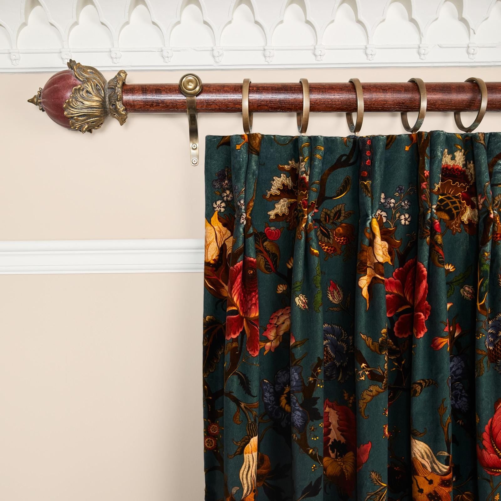 Luxury ARTEMIS Velvet Curtains for Living Room - Soft Blackout Drapes in Elegant Petrol Blue - Perfect for Bedroom, Theater Room & Home Decor