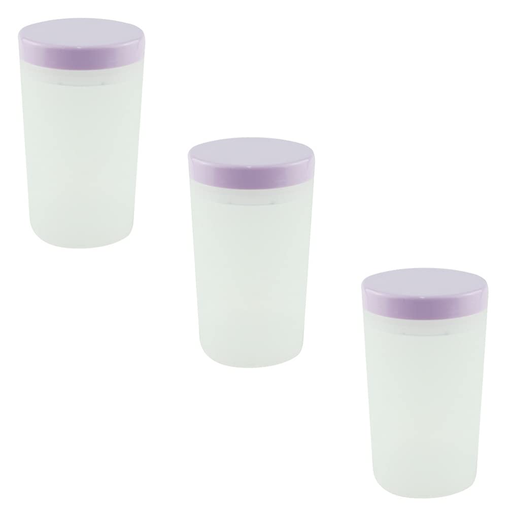 3-Piece Nail Art Brush Holder Set - Nail Brush Organizer & Gel Cleaner Cup for Nail Salon Supplies - Perfect for Nail Technicians & DIY Manicures at Home or Salon