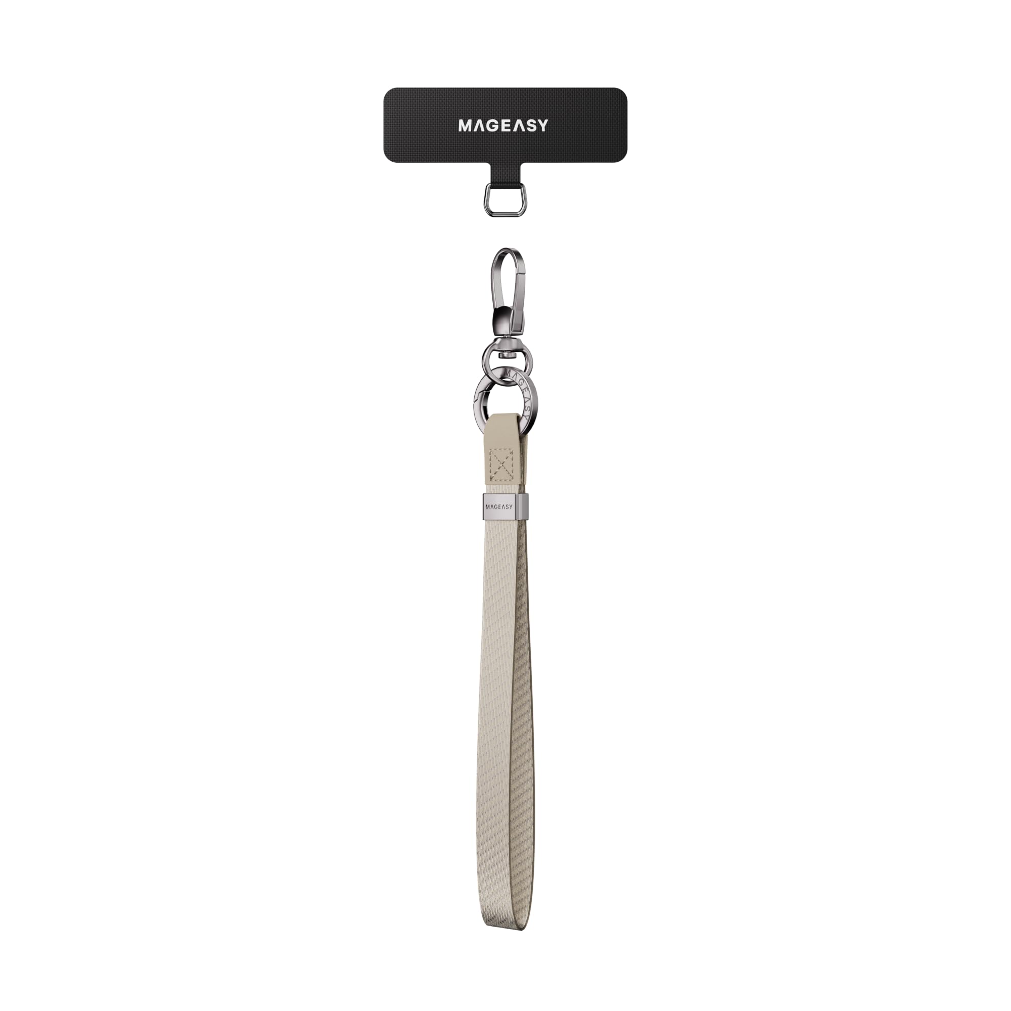 MAGEASY Universal Phone Wrist Strap with Built-in Keychain & Phone Tether Tab - Secure Hands-Free Holder for iPhone, Samsung, Smartphones - Perfect for Running, Hiking, Travel & Outdoor Activities