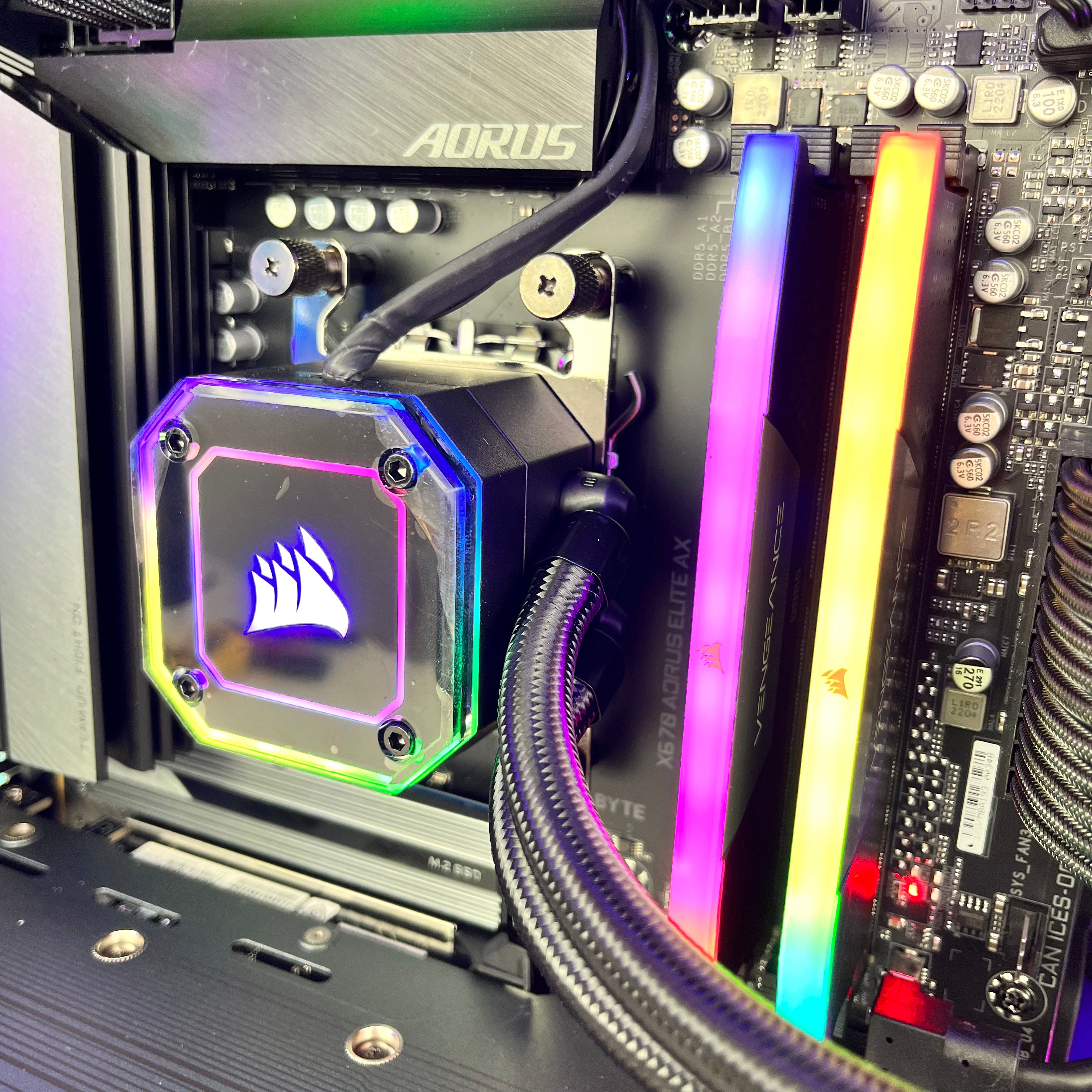 High-Performance Gaming PC SpectrumX with AMD SP8 Processor - Ultimate Gaming & Streaming Desktop for Esports & VR