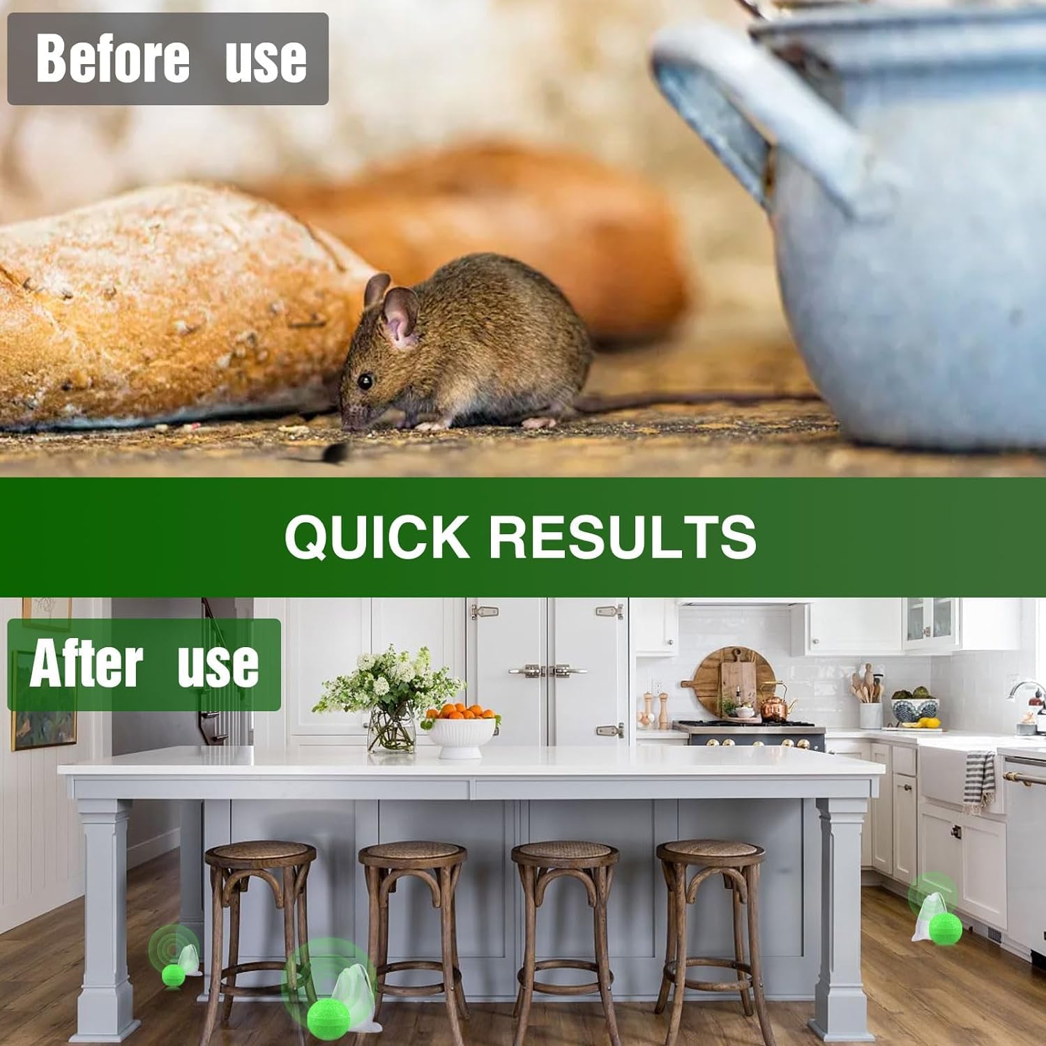 2025 Upgraded 12Pcs Peppermint Oil Mouse Repellent Balls - Natural Rodent Deterrent for Rats, Mice & Insects | Safe for Humans & Pets | Effective Pest Control for Ants, Bugs, Spiders | Ideal for Home, Garage, Basement & Storage Areas