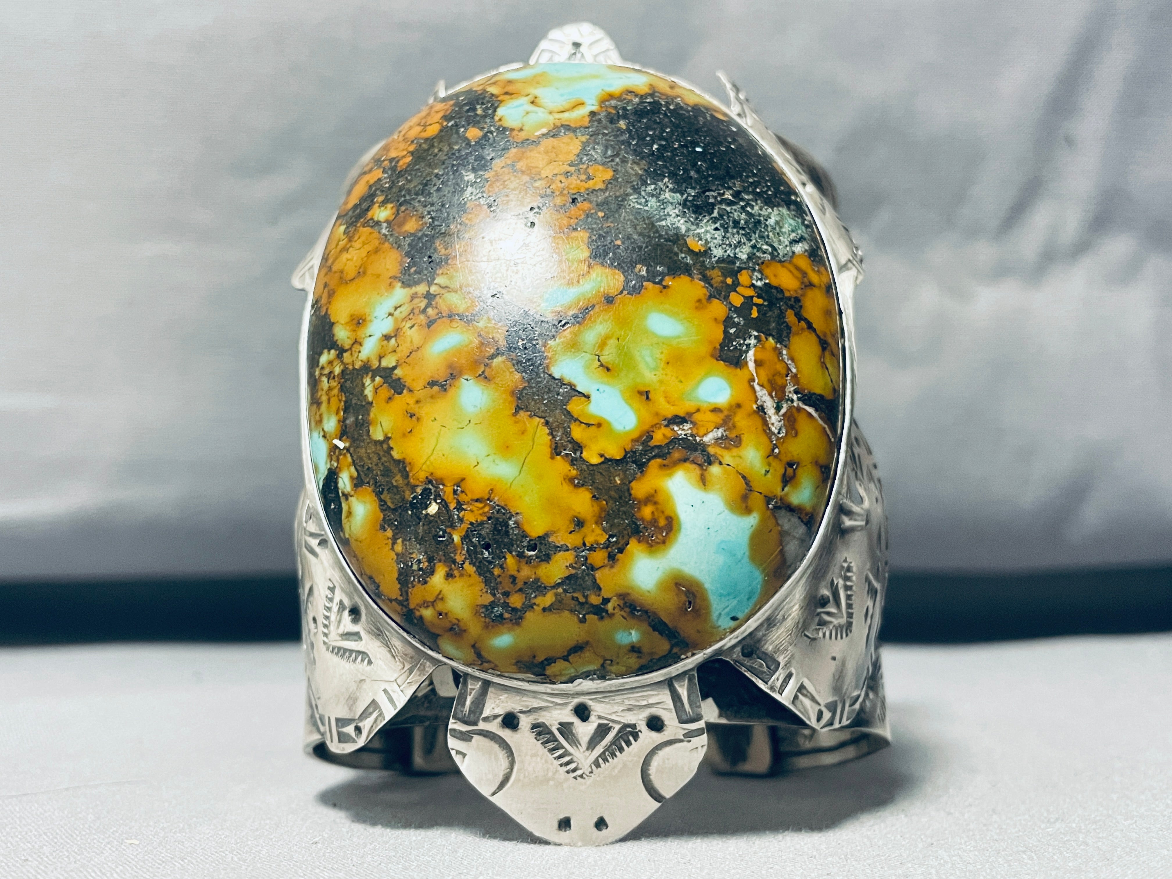 212 Gram Authentic Navajo Sterling Silver Sea Turtle Cuff Bracelet - Handmade Native American Jewelry for Women, Boho Chic Accessory for Beach & Festival Wear