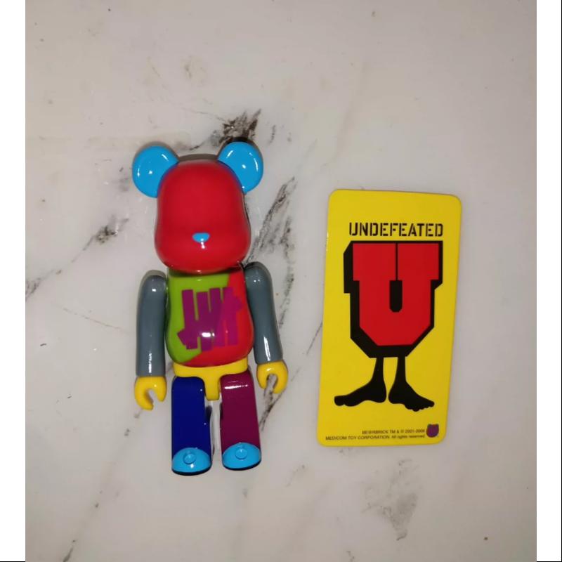 UNDEFEATED x Bearbrick Series 12 Super Secret 100% Collectible Vinyl Art Toy - Limited Edition Urban Streetwear Decor for Home & Office Display