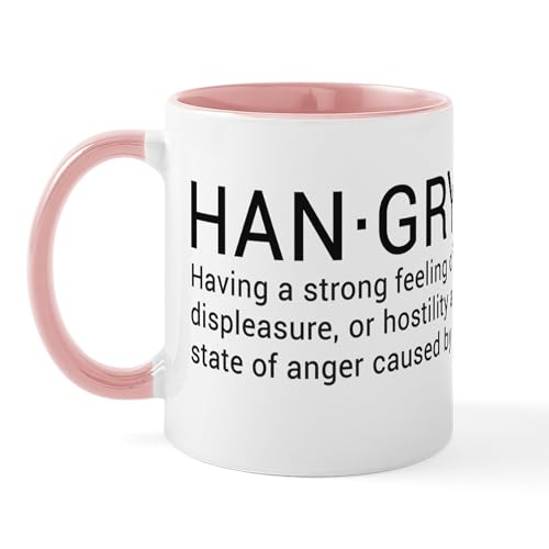 White/Pink Inside - Hangry Lg Mug