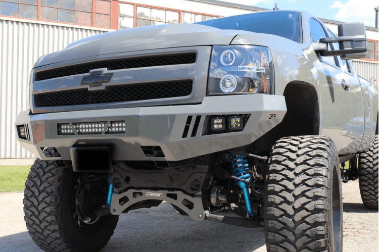 2014-2015 Chevy Silverado 1500 Eco Series Front Bumper - Heavy Duty Body Armor GM 19335 Replacement for Off-Road Protection & Truck Customization | Perfect for Trail Riding, Work Sites & Adventure Vehicles