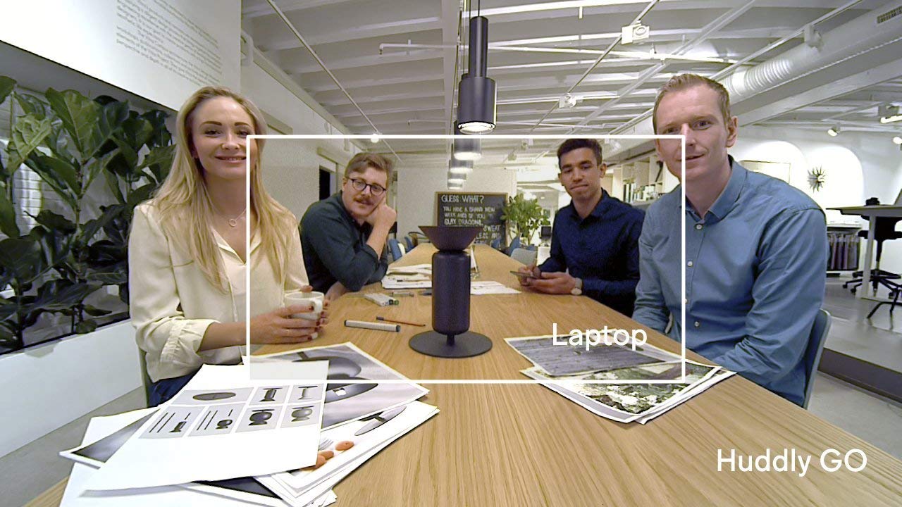 Renewed Huddly GO 16MP 720p USB 3.0 Conference Webcam with 0.6m USB-C Cable - Portable Travel Kit for Video Meetings, Remote Work & Online Classes