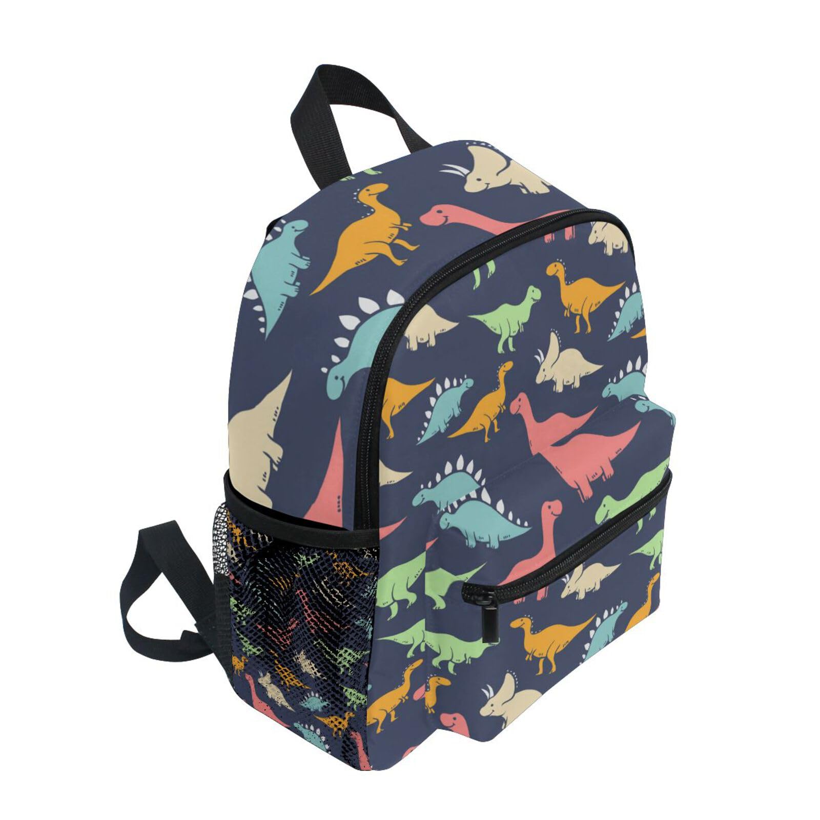 Dinosaur Toddler Backpack for Kids - Lightweight Preschool & Kindergarten Book Bag, Cute Colorful Daycare Backpack for Travel, School & Toys - Durable & Practical for Boys & Girls