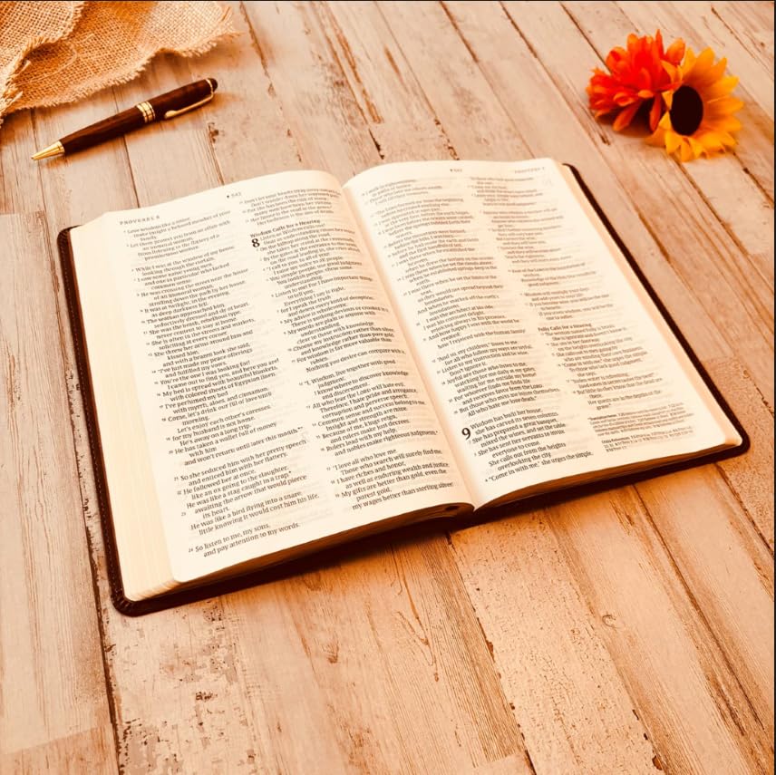 Custom Engraved NLT Bible - Personalized Large Print Thinline Reference Bible with Designer Assistance | Perfect for Weddings, Baptisms & Spiritual Gifts