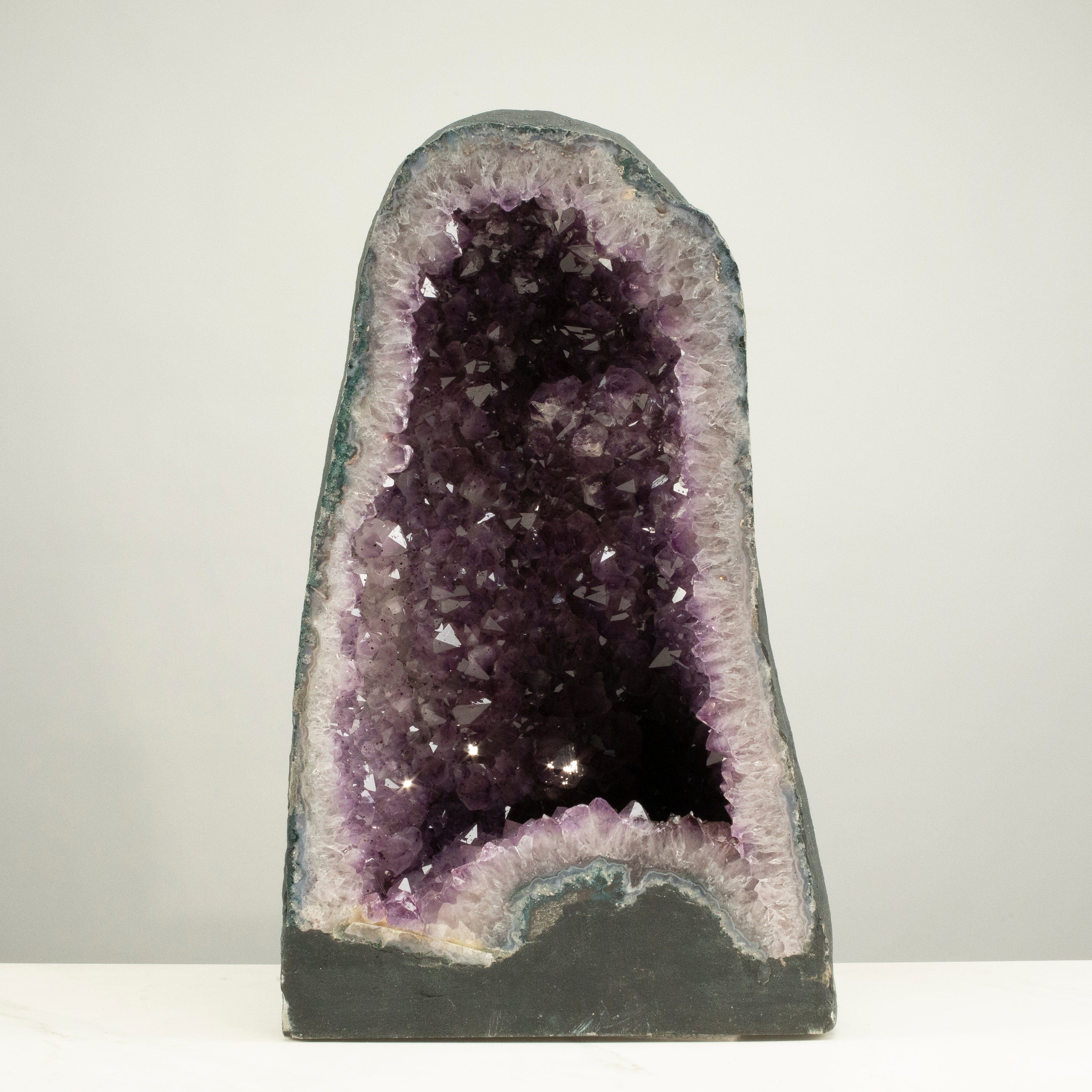 Natural Amethyst Geode Cathedral from Brazil - 20 to 81 lbs | Large Purple Crystal Cluster for Home Decor, Meditation & Healing | Spiritual Gift & Feng Shui Crystal