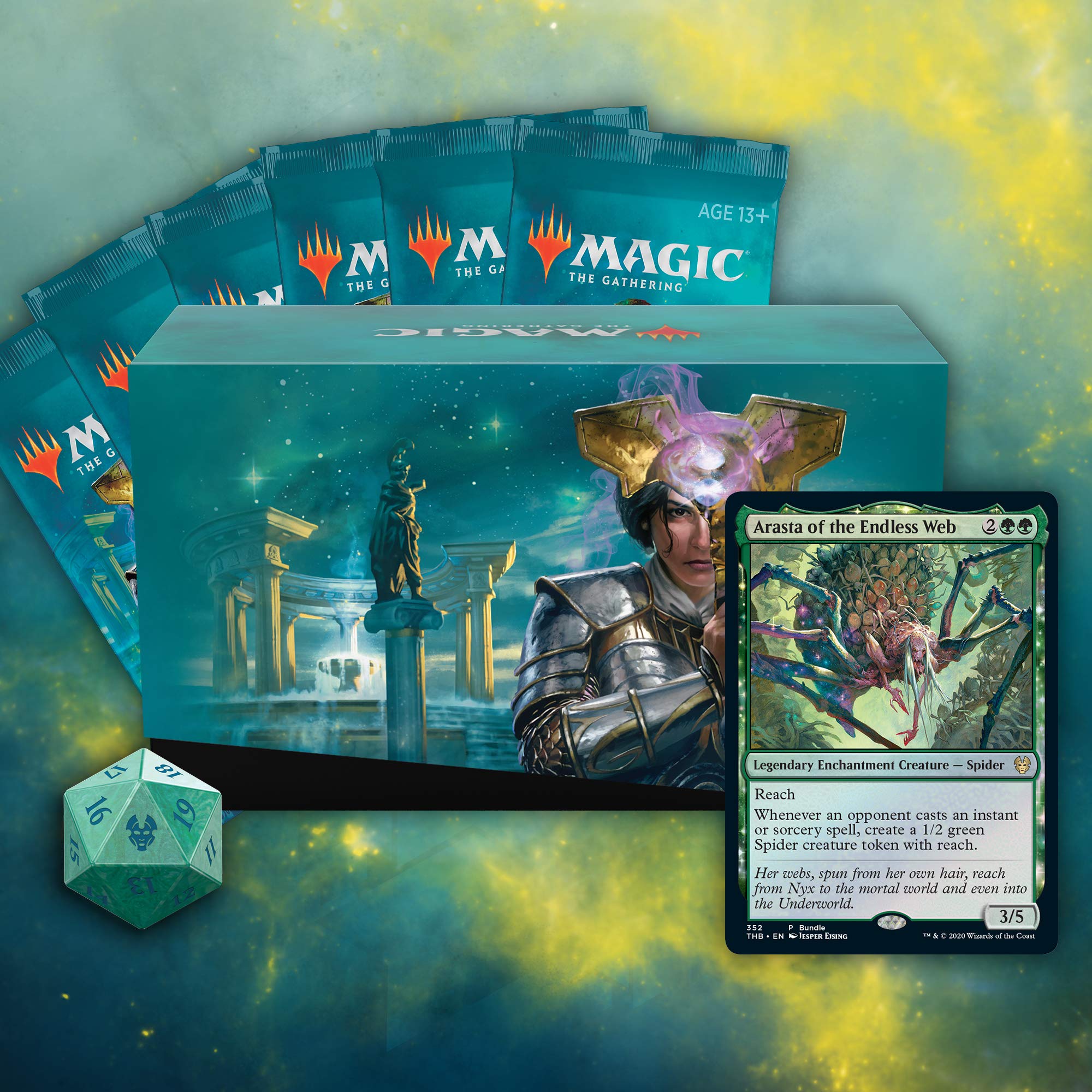 Magic The Gathering Theros Beyond Death Bundle - 10 Booster Packs (150 Cards) with Foil Lands & Accessories | MTG Card Game Expansion for Collectors & Players | Perfect for Deck Building, Tournaments & Casual Gaming